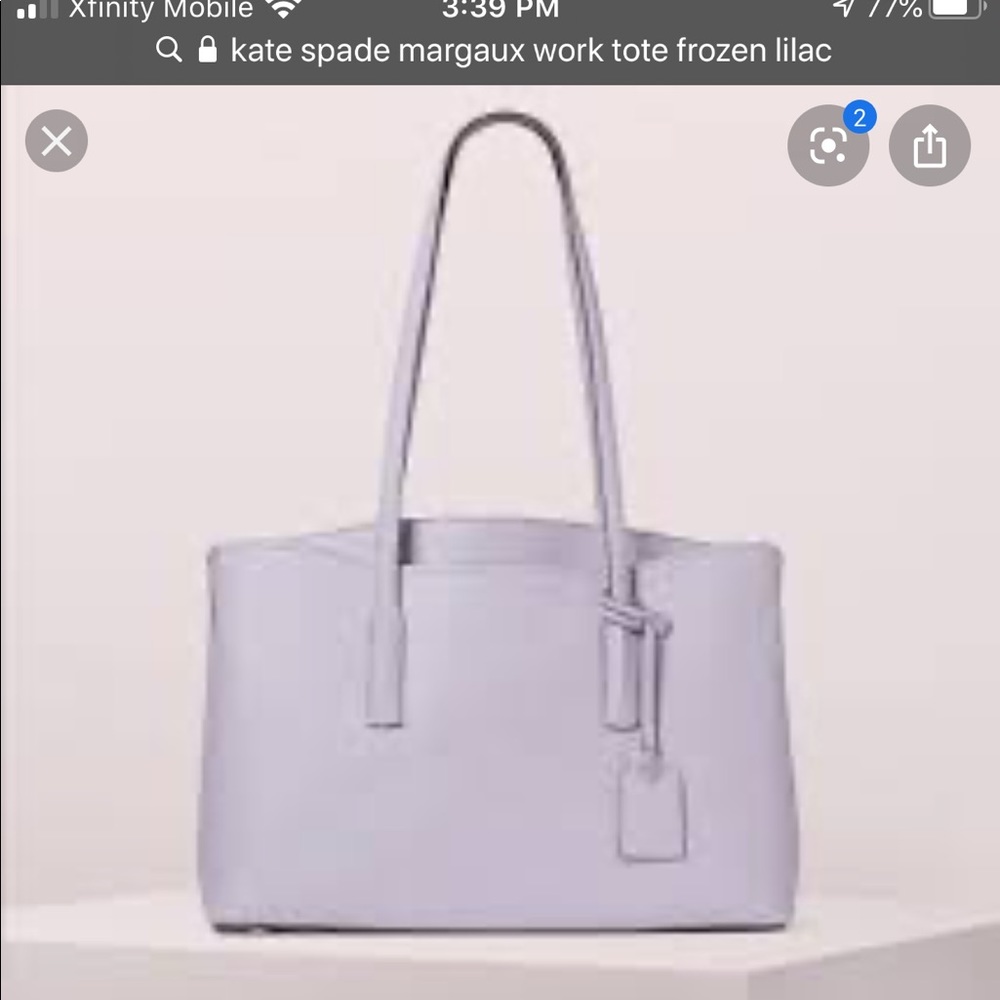 ISO Kate Spade Margaux work tote frozen lilac